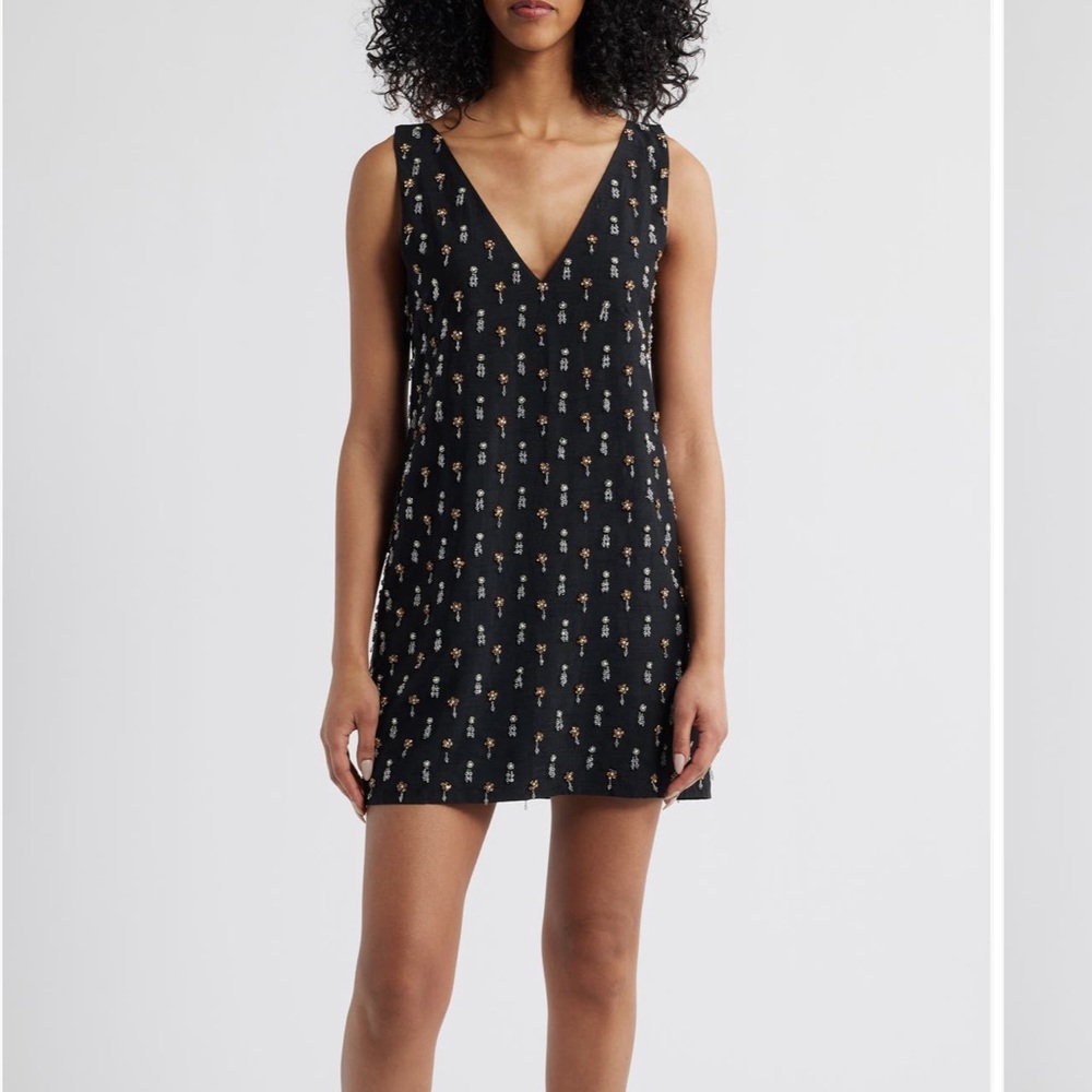 Sani Payal Embellished Shift Minidress